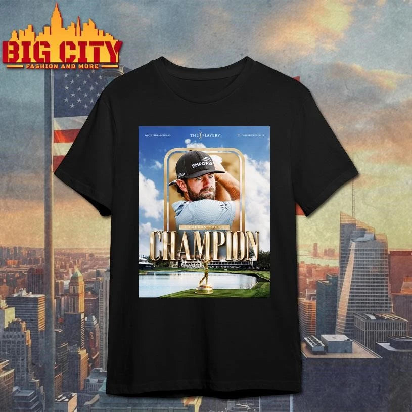 Celebrates Cameron Young Champions The Players 2026 Poster Shirt