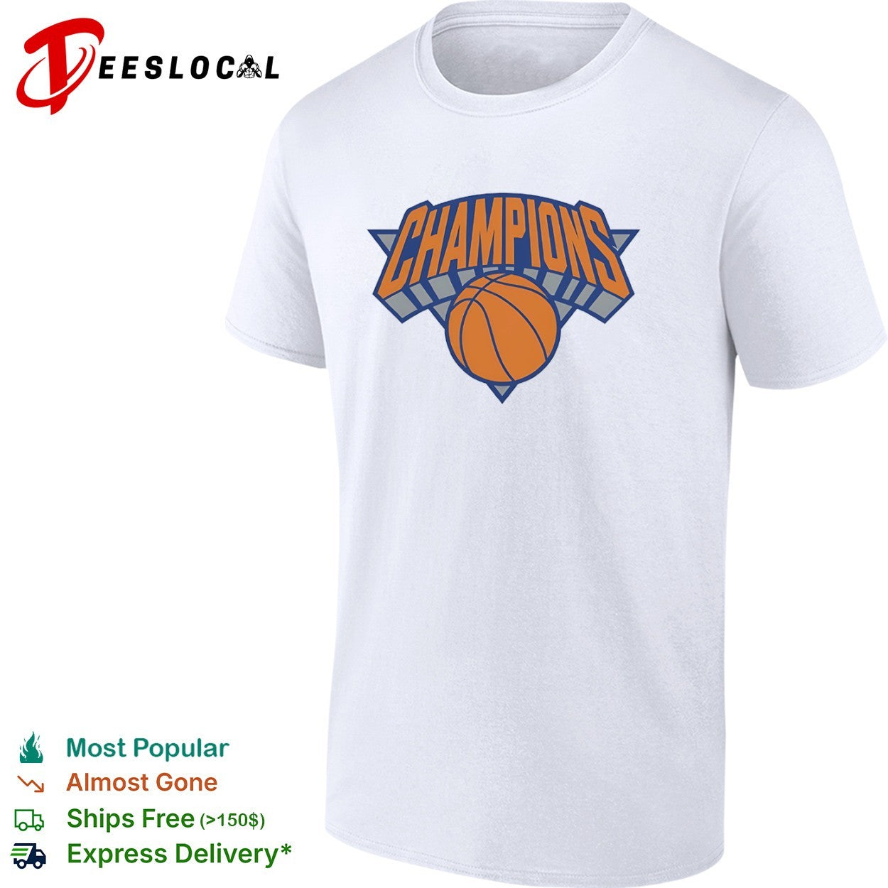 Champions New York Knicks Basketball logo shirt