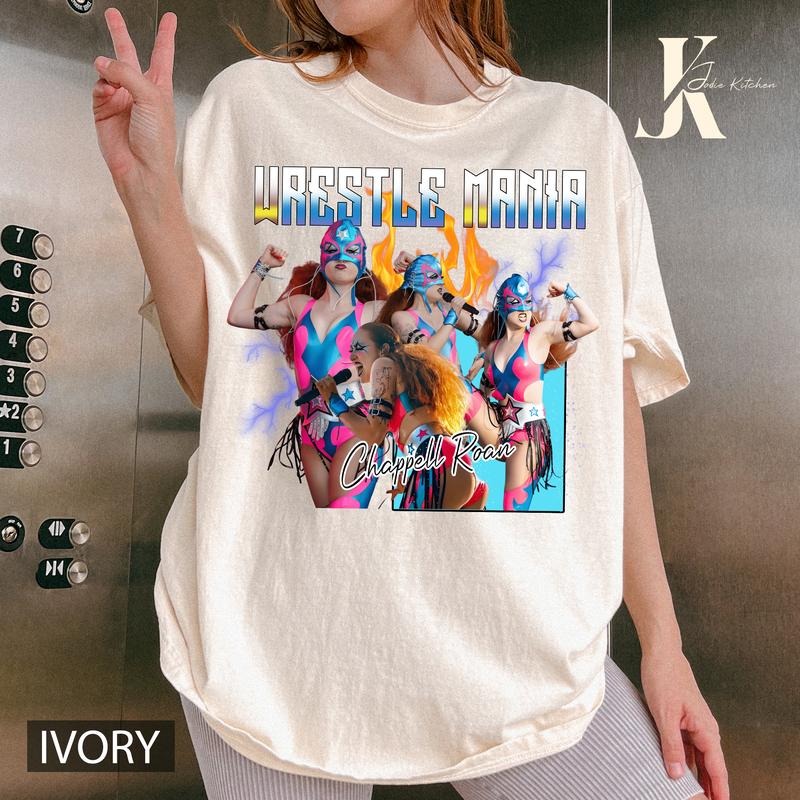 Chappell Roan Wrestlemania Shirt, Chappell Roan T-Shirt, Comfort Colors Shirt, Chappell Roan Merch, Fan Tee, Merch Gift