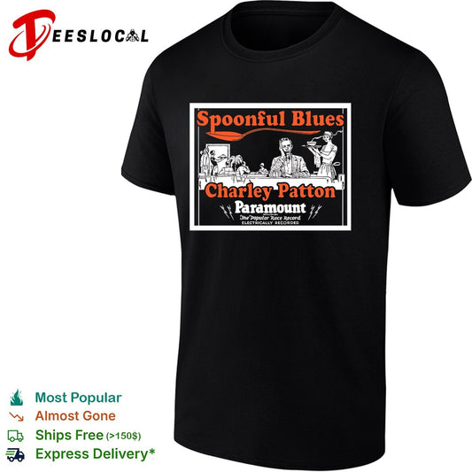 Charley Patton spoonful blues Paramount records shirt