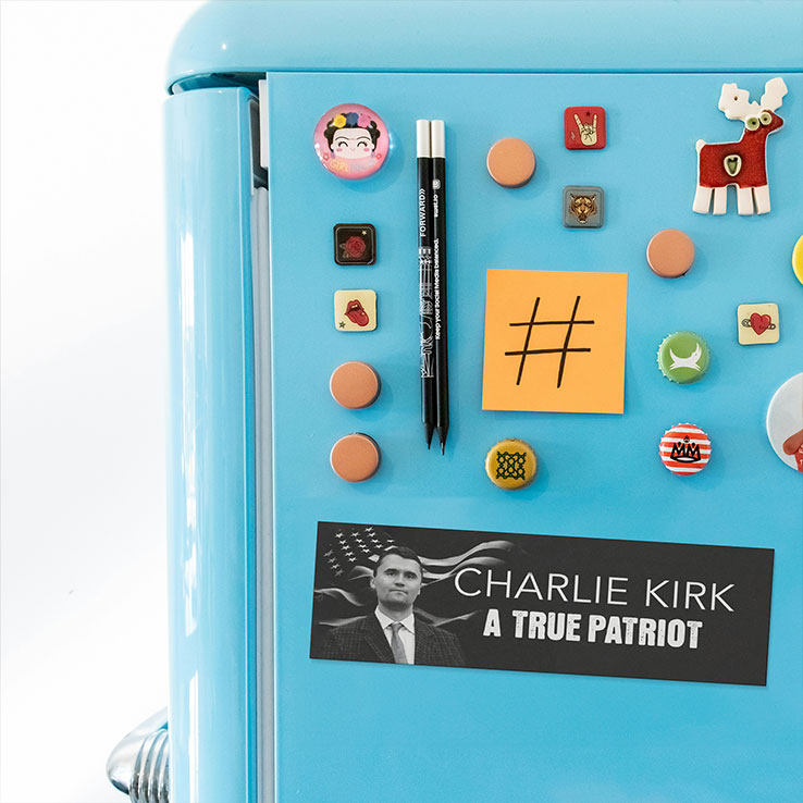 Charlie Kirk A True Patriot Car Magnet