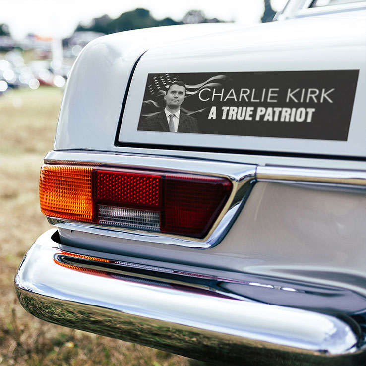 Charlie Kirk A True Patriot Car Magnet