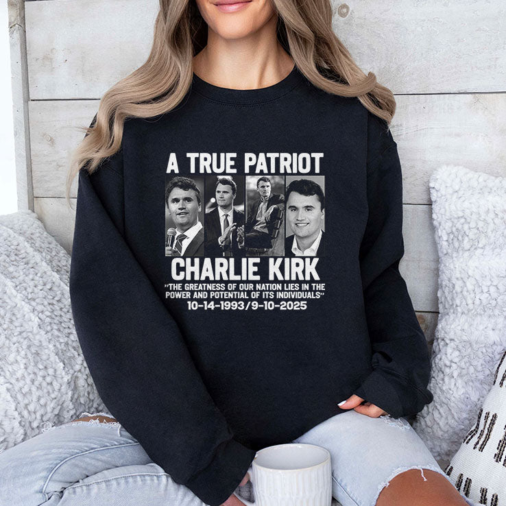 Charlie Kirk A True Patriot T Shirt