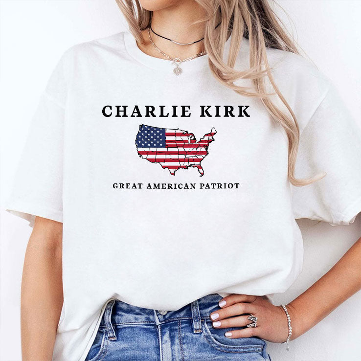 Charlie Kirk Great American Patriot T Shirt