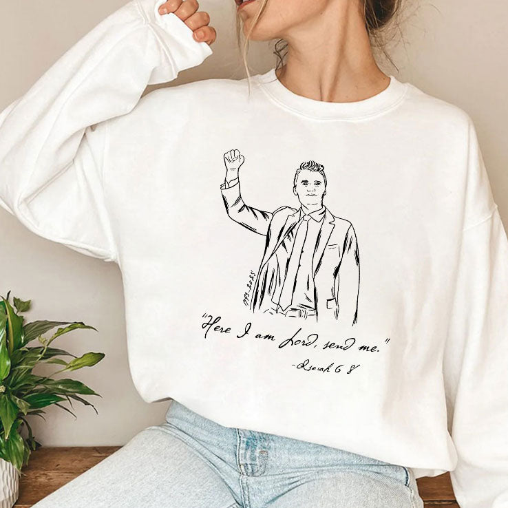 Charlie Kirk Here I am Lord Send Me Isaiah 6:8 T Shirt