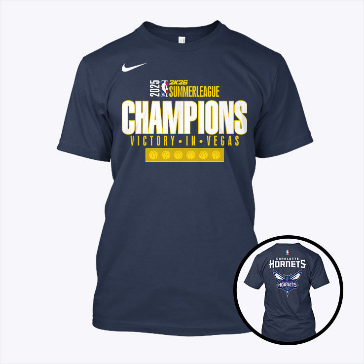 Charlotte Hornets 2025 Summer League Champions Victory In Vegas Shirt