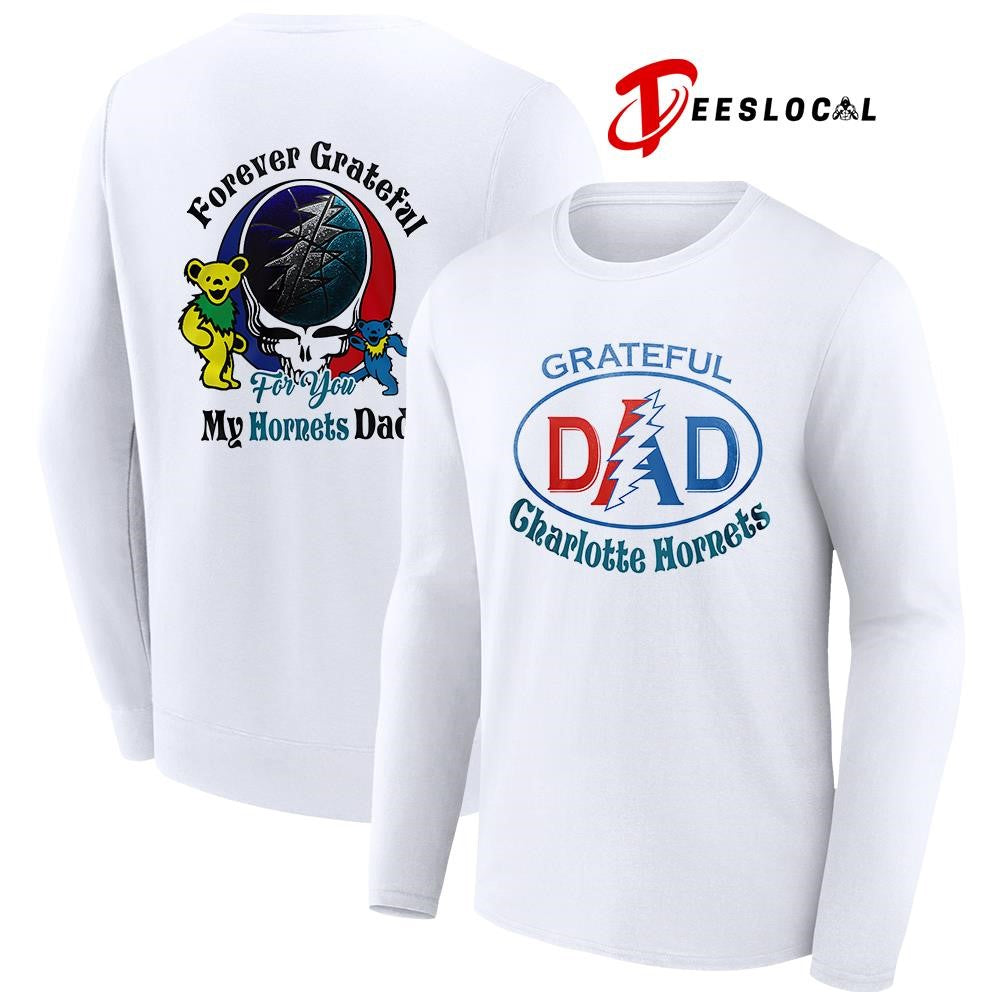 Charlotte Hornets x Grateful Dead Father Day forever Grateful logo shirt