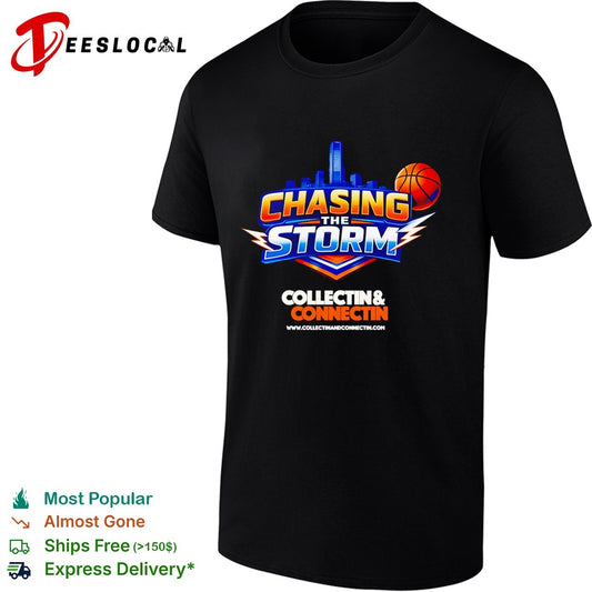 Chasing the storm collectin and connectin basketball shirt