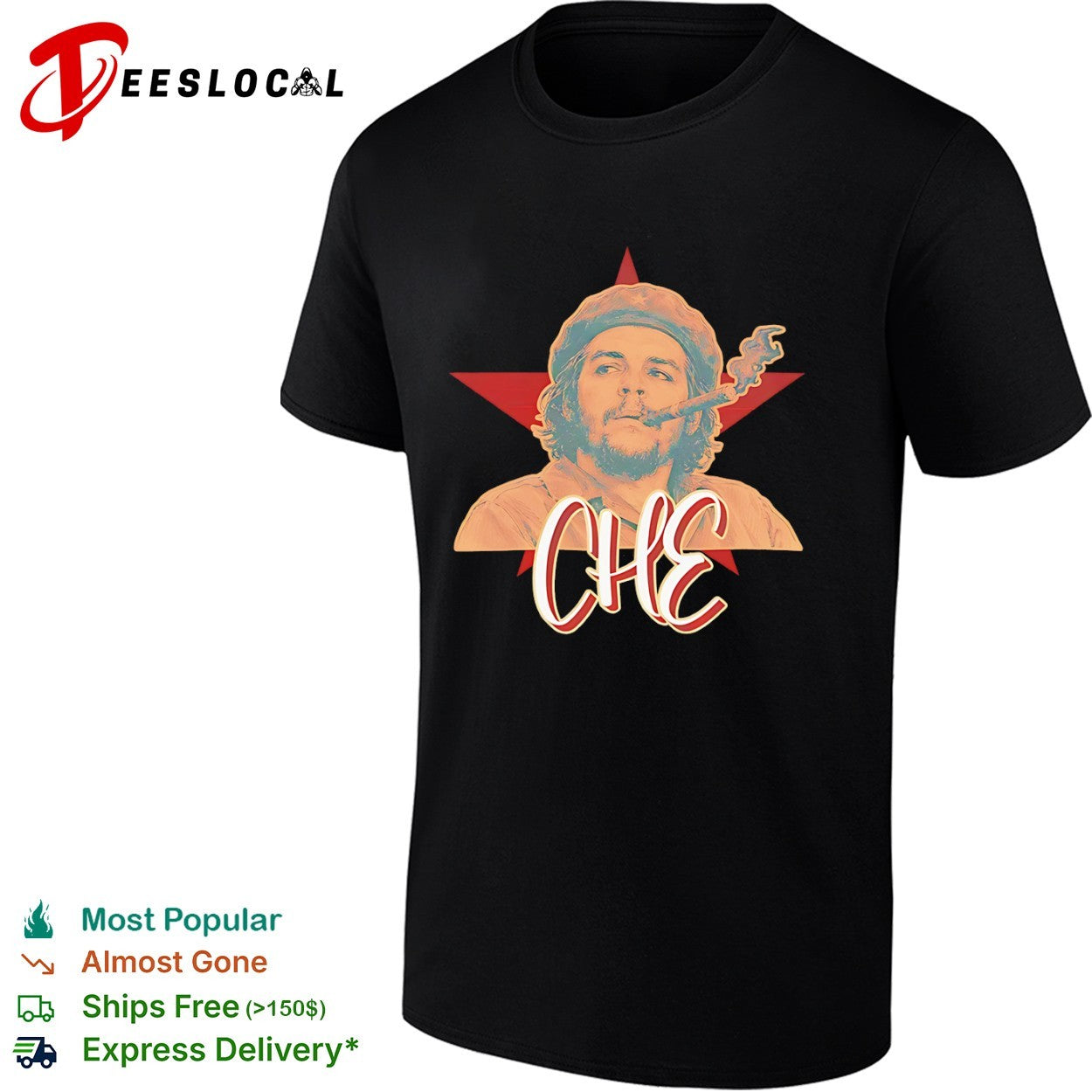 Che Guevara Red Star Icon Portrait shirt