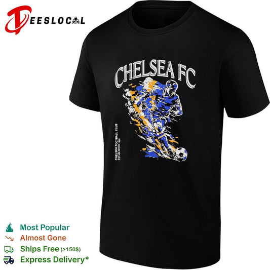 Chelsea FC football club established 1905 kicking player shirt