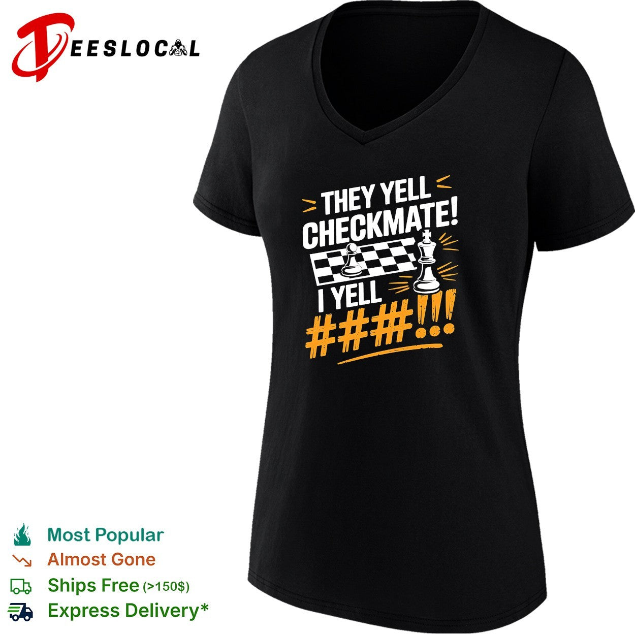 Chess pawn king checkmate quote shirt