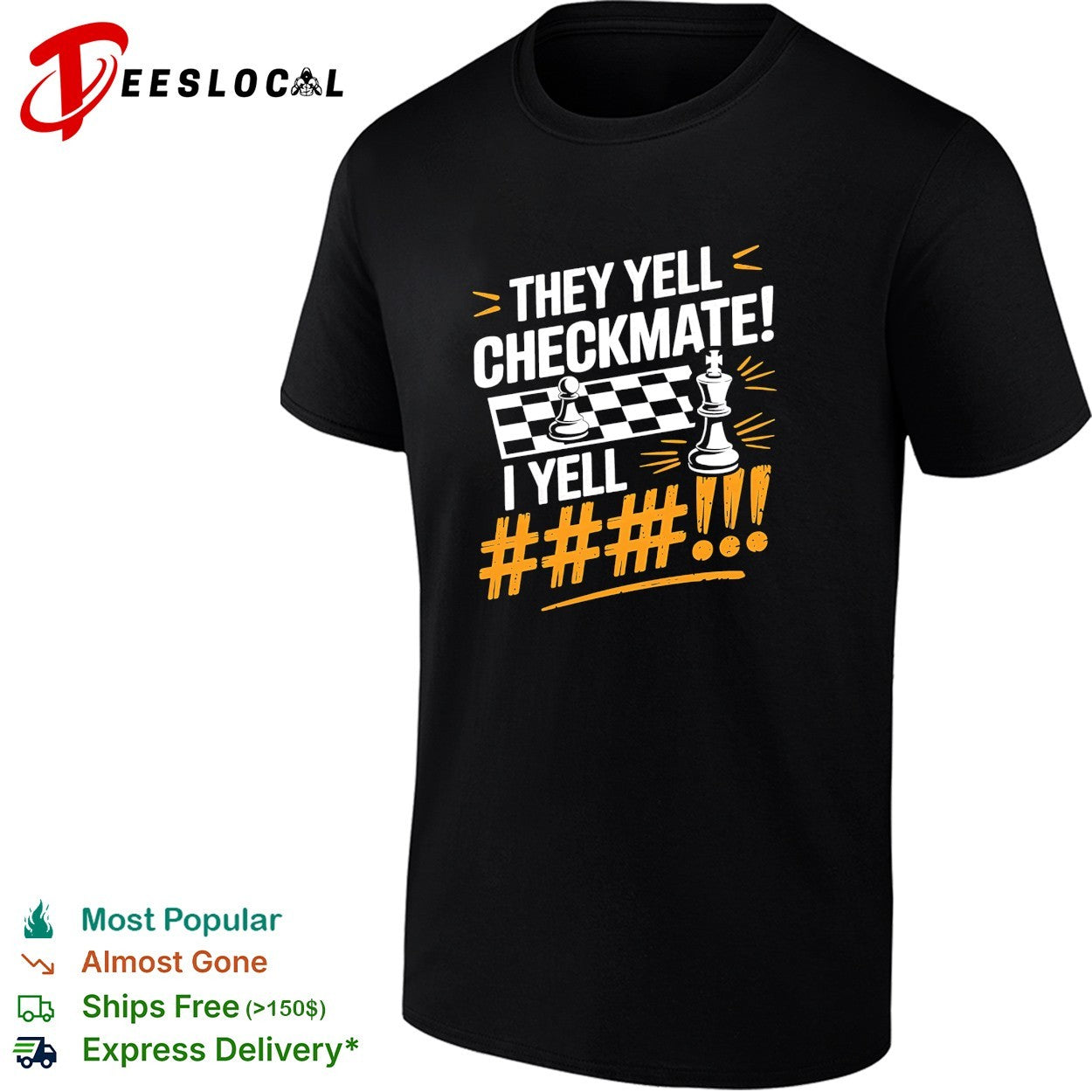 Chess pawn king checkmate quote shirt
