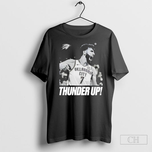 Chet Holmgren Oklahoma City Thunder 2025 Nba Finals Champions Celebration Shirt