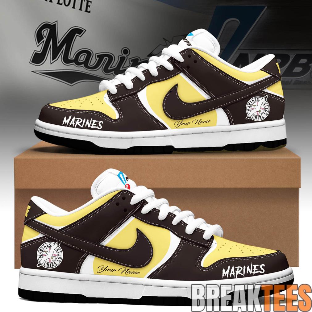 Chiba Lotte Marines Custom Dunk Low Sneakers