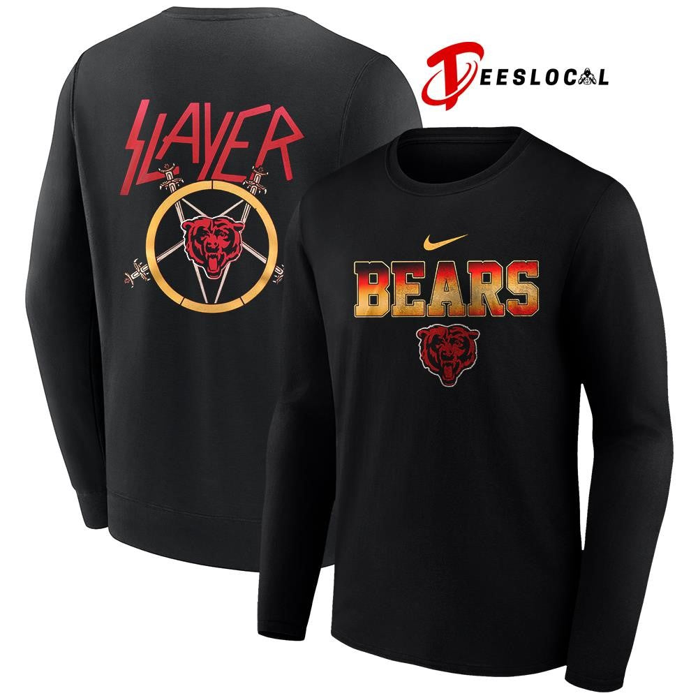 Chicago Bears x Slayer logo shirt
