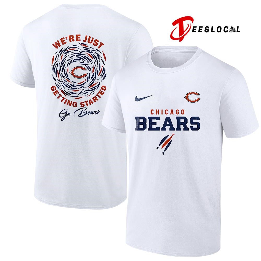 Chicago Bears x The Chosen we’re just getting started logo shirt