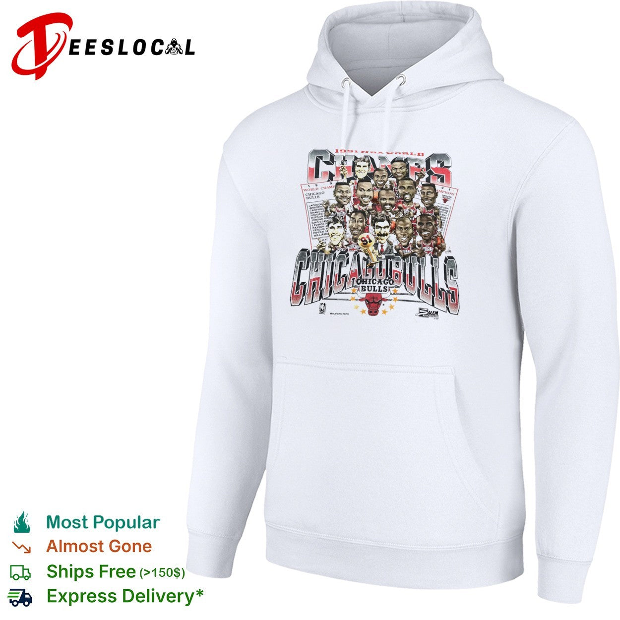 Chicago Bulls 1991 NBA World Champs vintage shirt