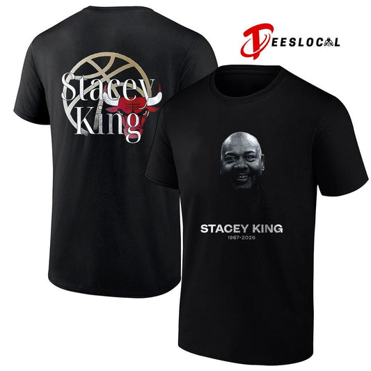 Chicago Bulls Stacey King in loving memories portrait shirt