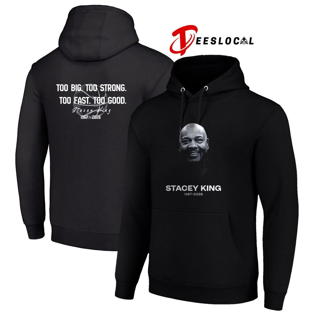 Chicago Bulls Stacey King too big too strong too fast too good portrait shirt