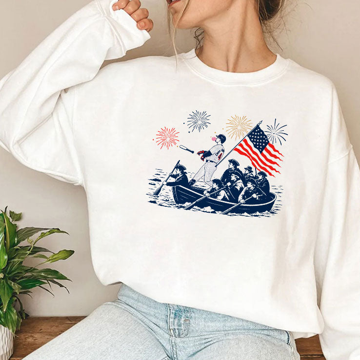 Chicago Cubs PCA Crossing The Delaware 4th Of July T Shirt