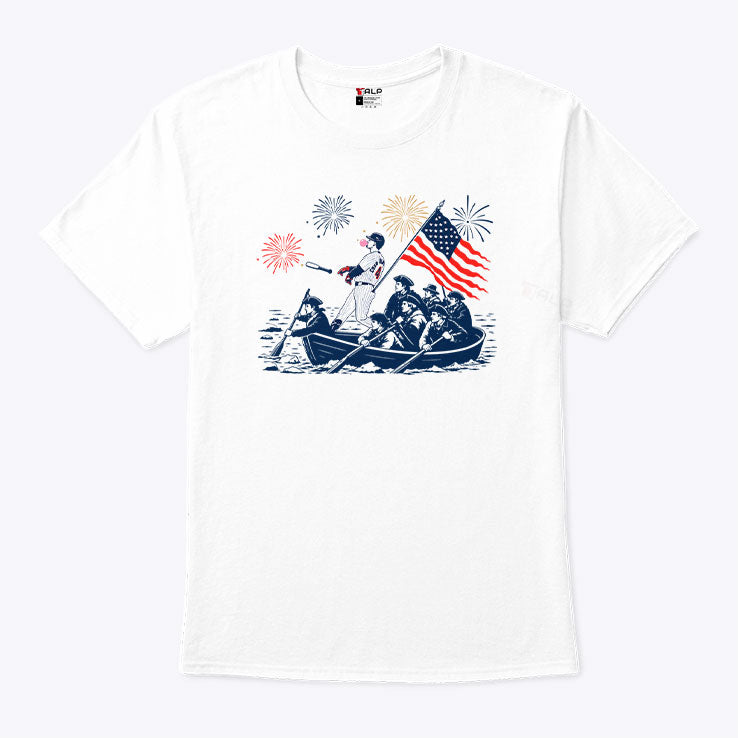 Chicago Cubs PCA Crossing The Delaware 4th Of July T Shirt