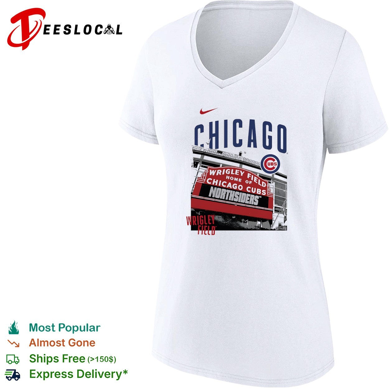 Chicago Cubs Wrigley Field Northsiders Major League Baseball Team Logo shirt