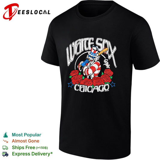 Chicago White Sox x Grateful Dead Uncle Sam roses MLB graphic shirt