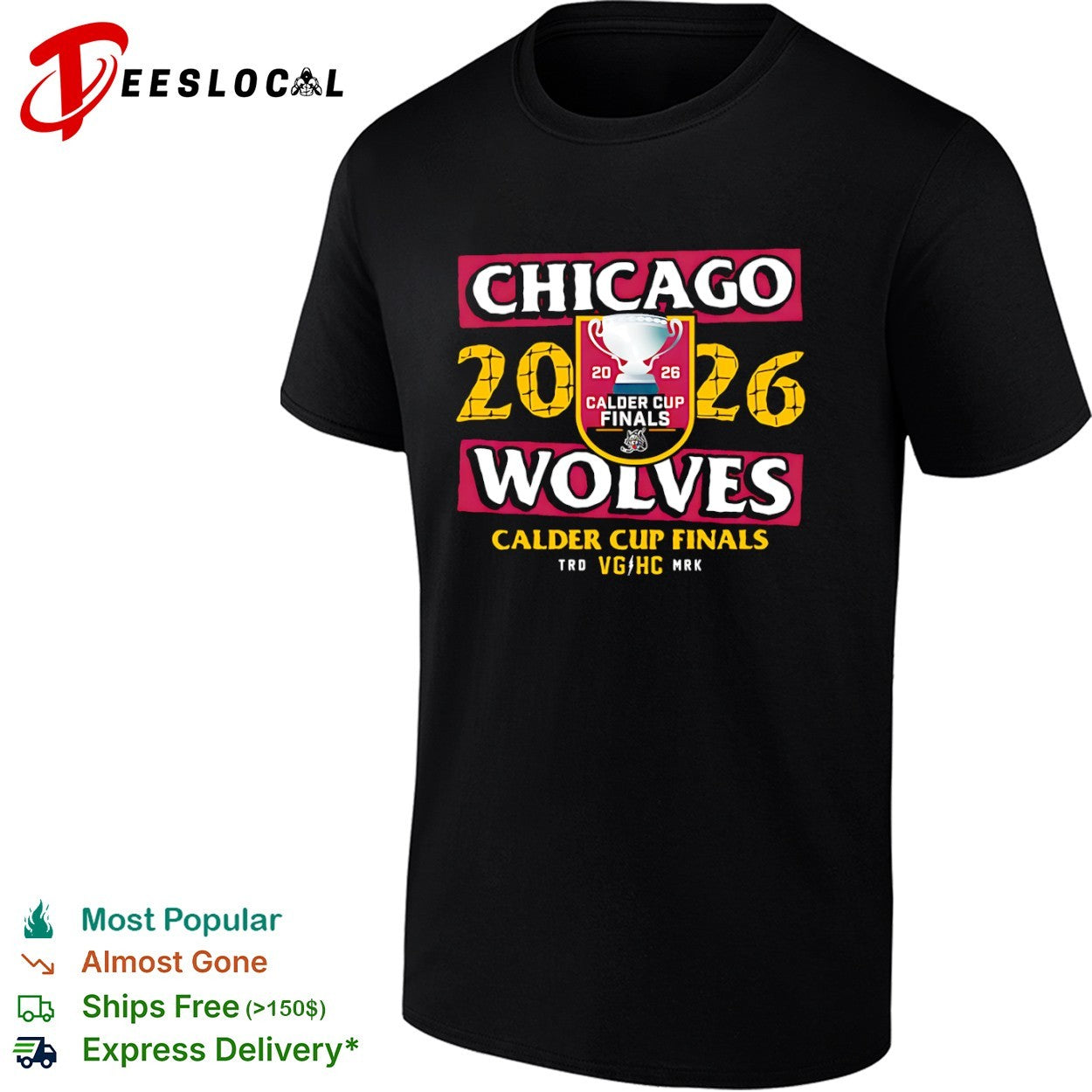 Chicago Wolves 2026 Calder Cup Finals Hockey shirt