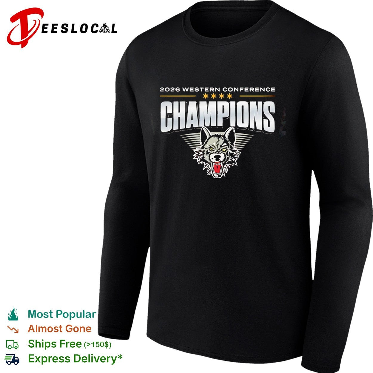 Chicago Wolves Western Conference Champions 2026 Shirt