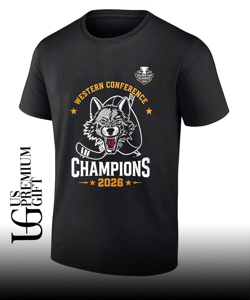 Chicago Wolves Wolf Pack Western Champions 2026 shirt