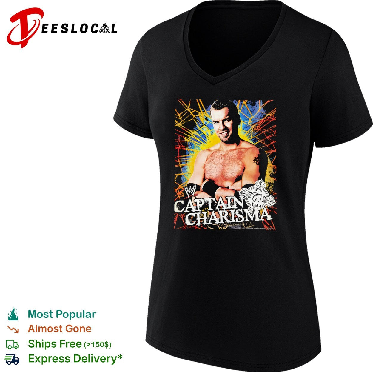 Christian Cage WWE Captain Charisma 2010 World Wrestling Entertainment shirt