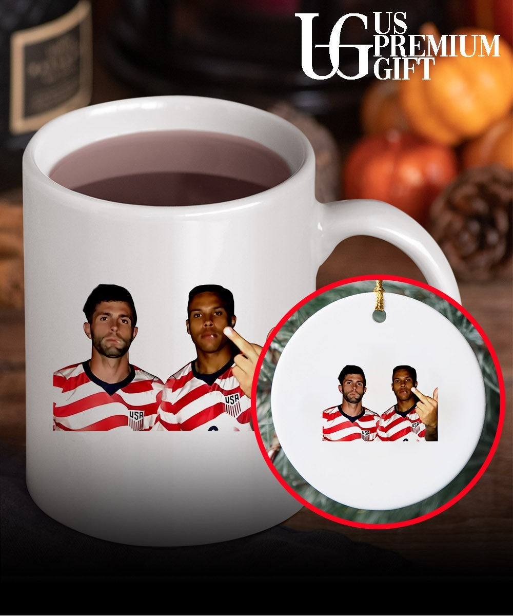 Christian Pulisic and Weston McKennie USA Soccer middle finger shirt