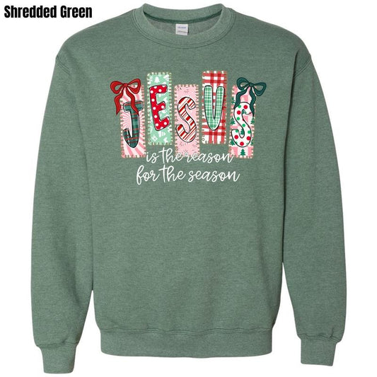Christmas Jesus Patterns Sweatshirt 'NLB'