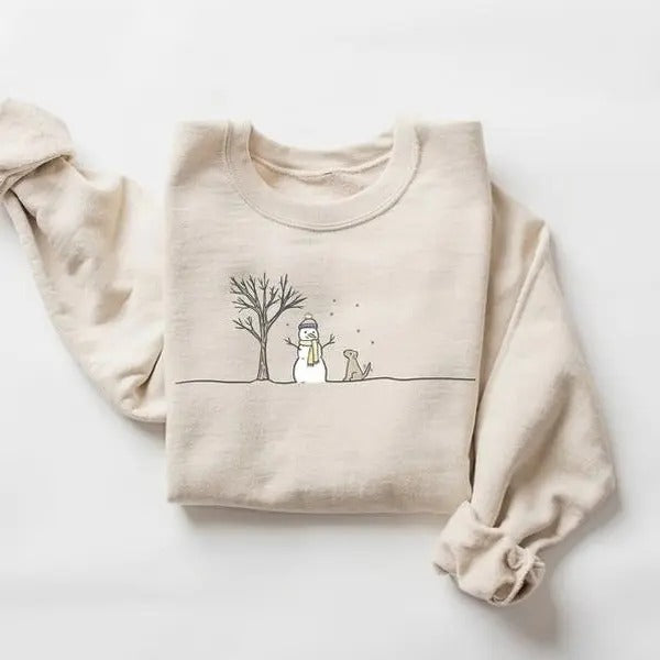 Christmas Snowman Sweatshirt, Christmas Sweatshirt, Snowman Shirt, Snowman T-Shirt, Christmas Crewneck, Christmas Shirts for Women