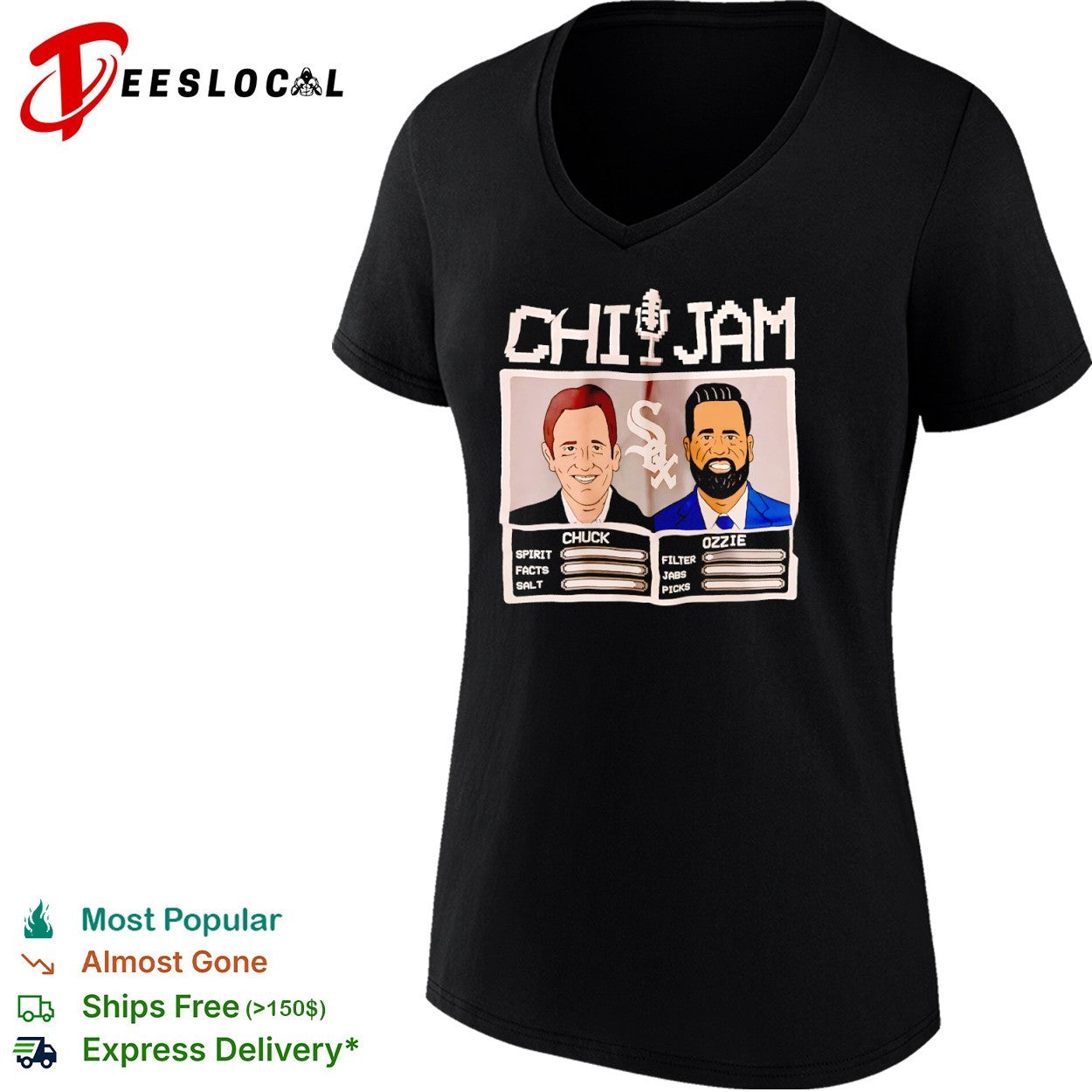 Chuck Garfien Ozzie Guillen Chicago White Sox MLB CHI JAM parody shirt