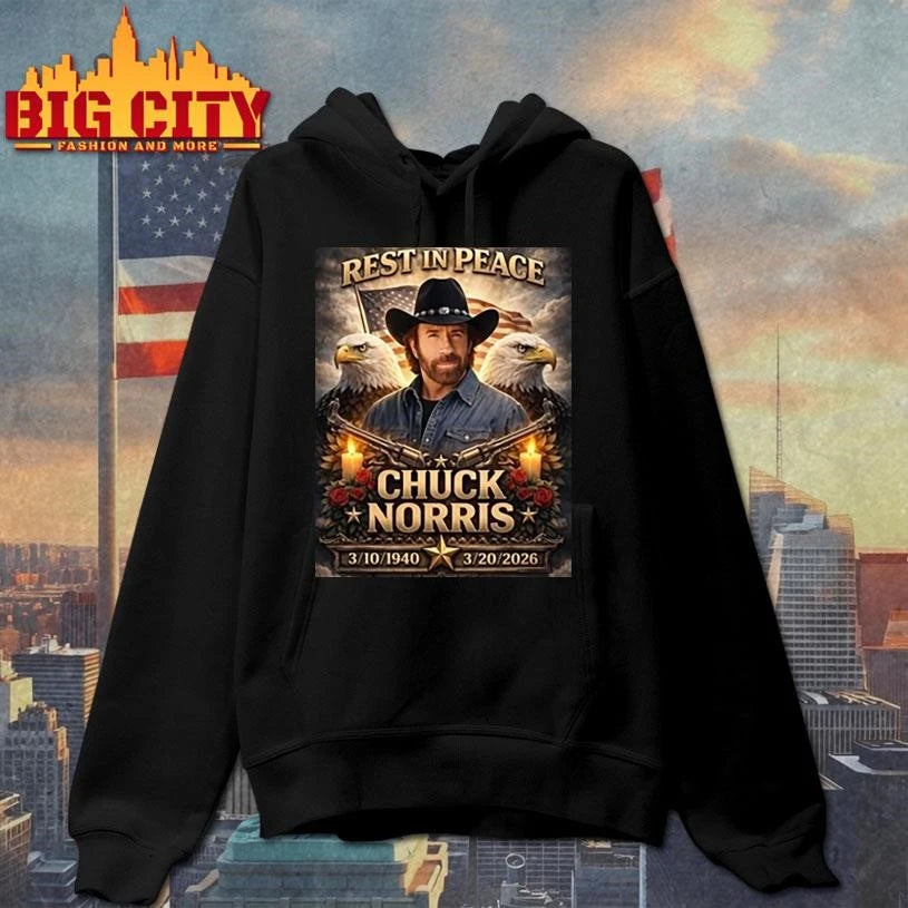 Chuck Norris Rest In Peace Graphic Shirt