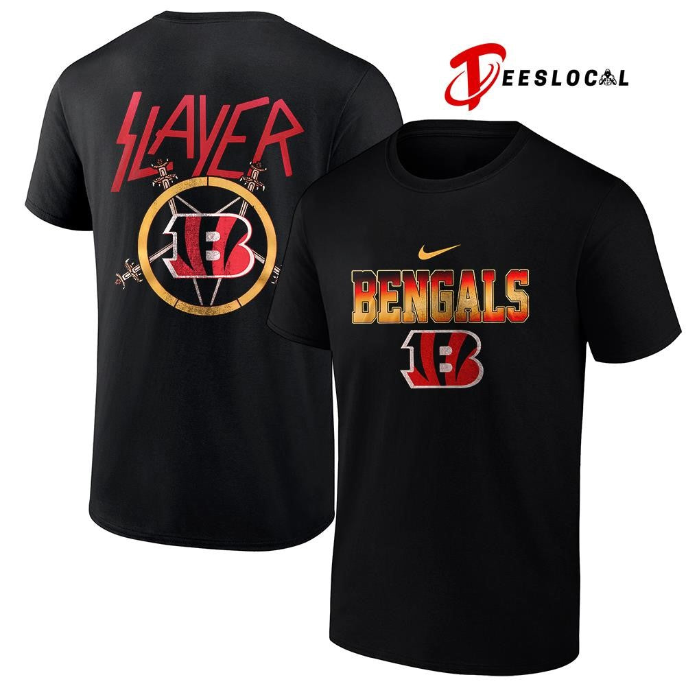 Cincinnati Bengals x Slayer logo shirt