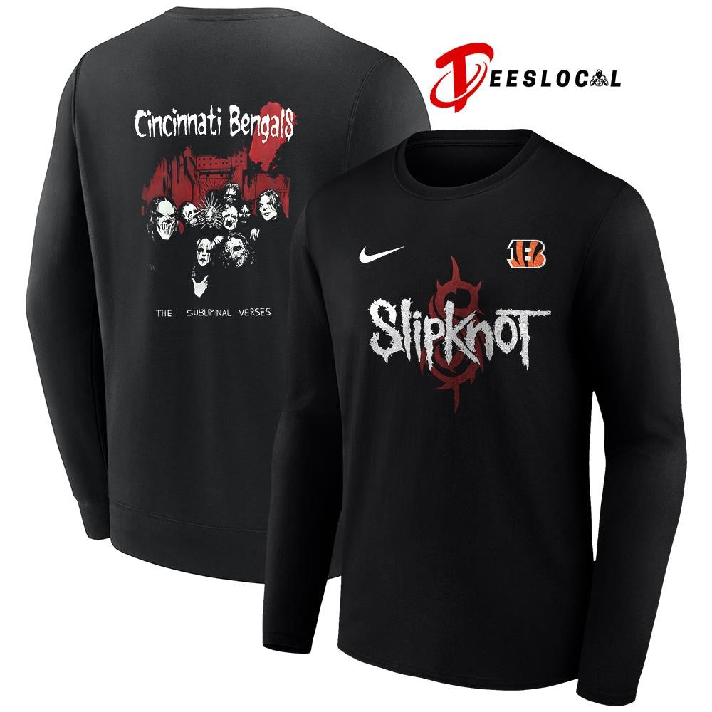 Cincinnati Bengals x Slipknot the sublimnal verses graphic shirt