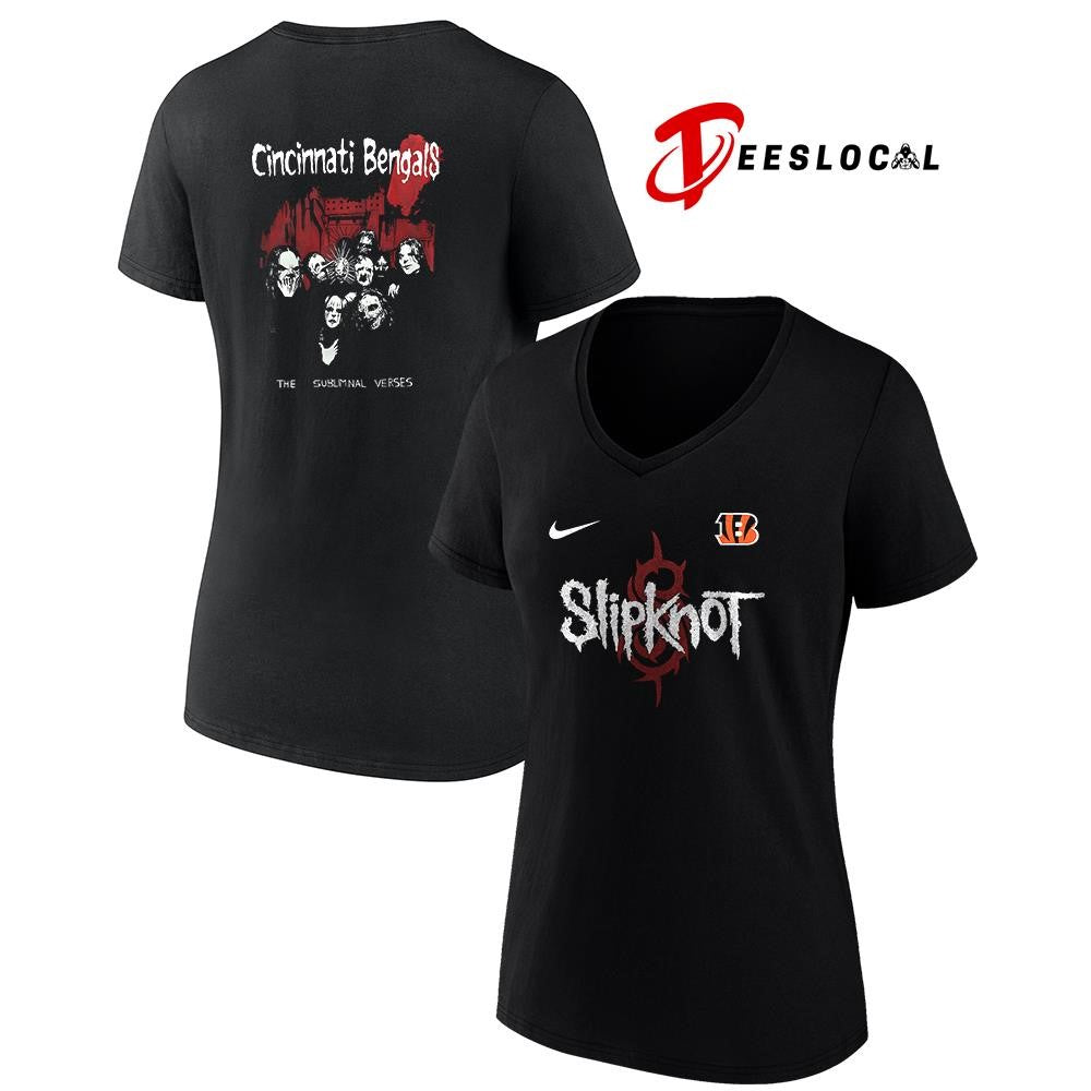 Cincinnati Bengals x Slipknot the sublimnal verses graphic shirt