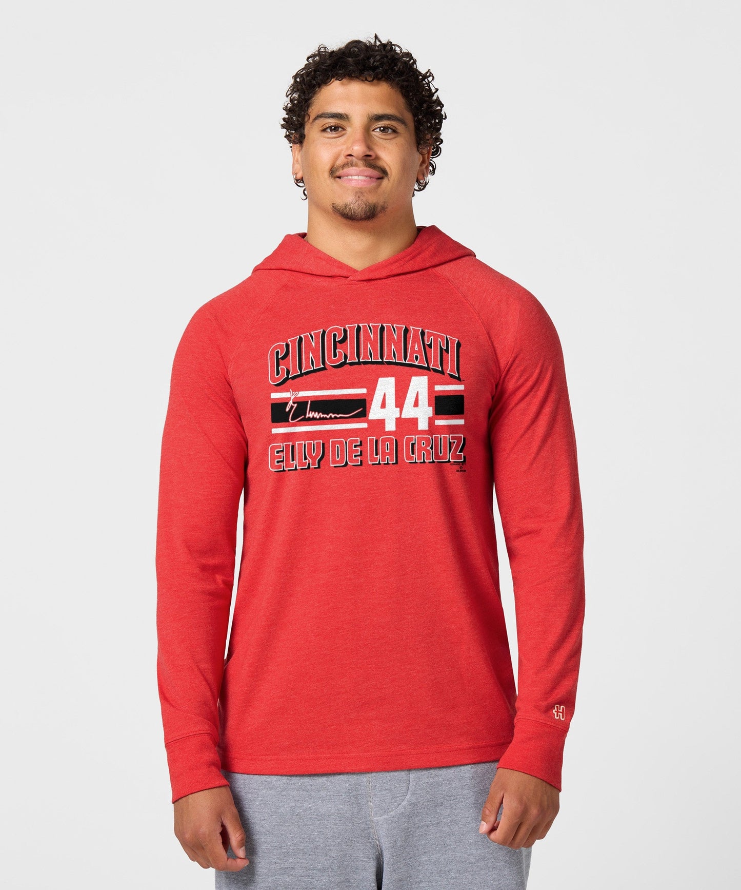 Cincinnati Reds Elly De La Cruz Signature Jersey Lightweight Hoodie