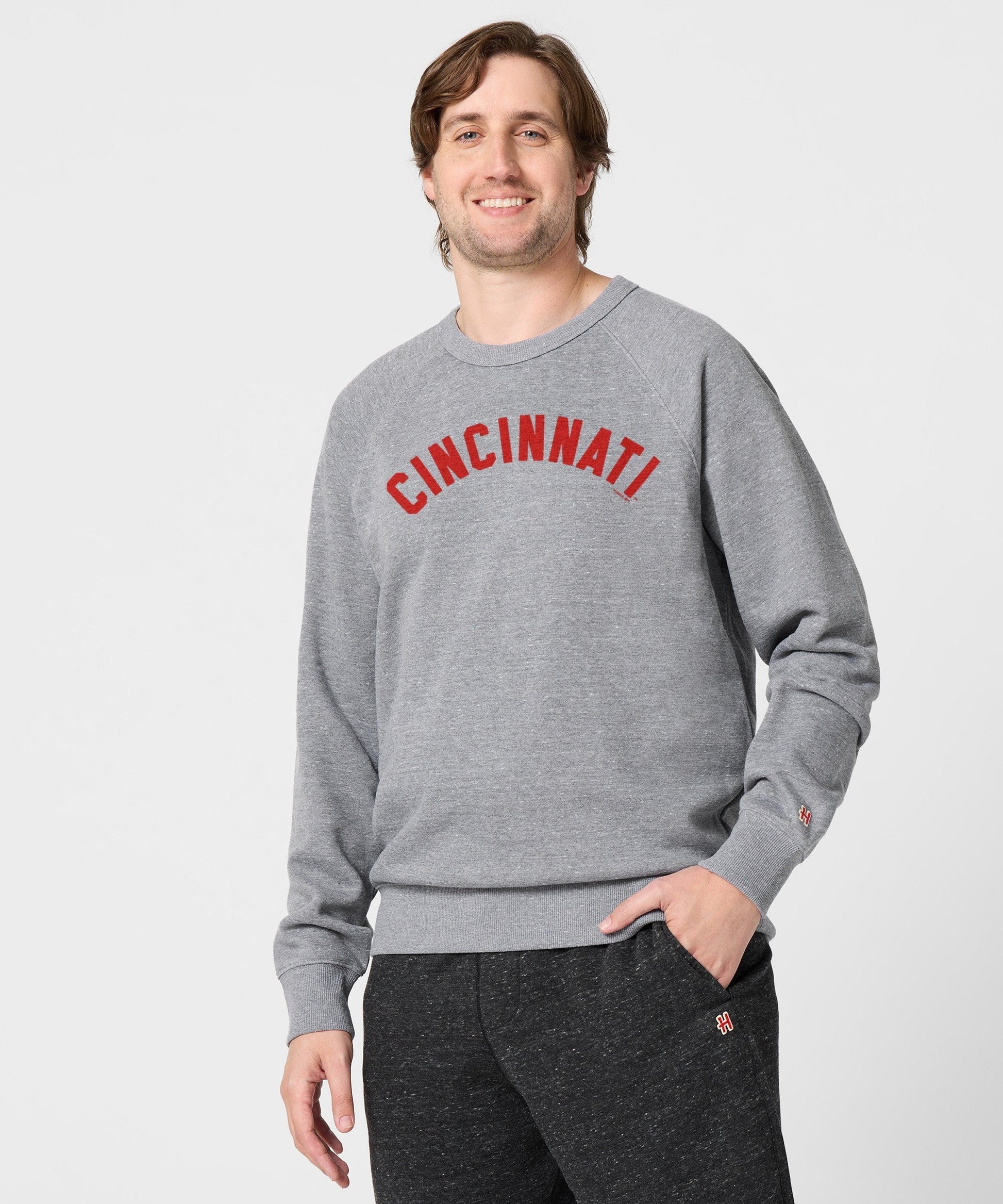 Cincinnati Reds Jersey Logo '67 Crewneck