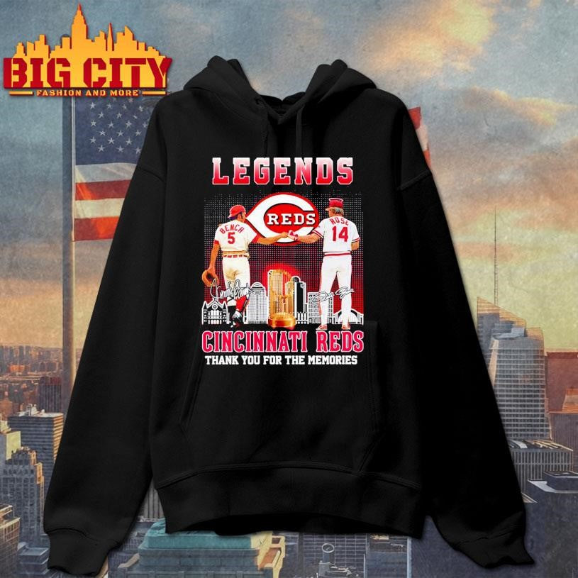 Cincinnati Reds Pete Rose and Johnny Bench thank you for the memories Shirt