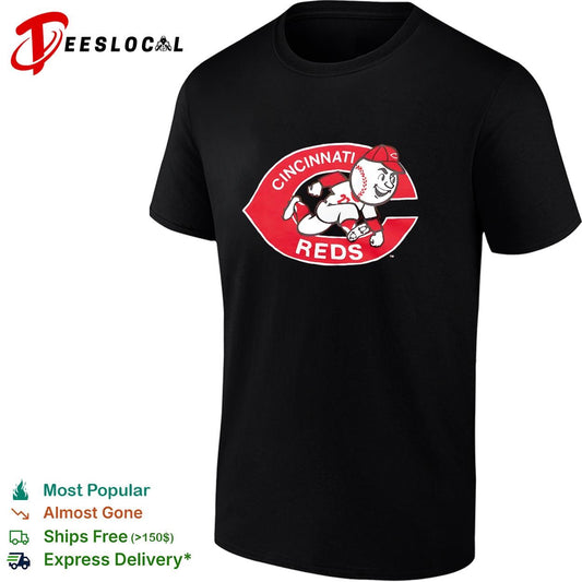 Cincinnati Reds classic Mr. mascot baseball logo shirt