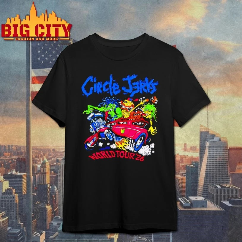 Circle Jerks Pizz Hot Rod 2026 World Tour T-shirt