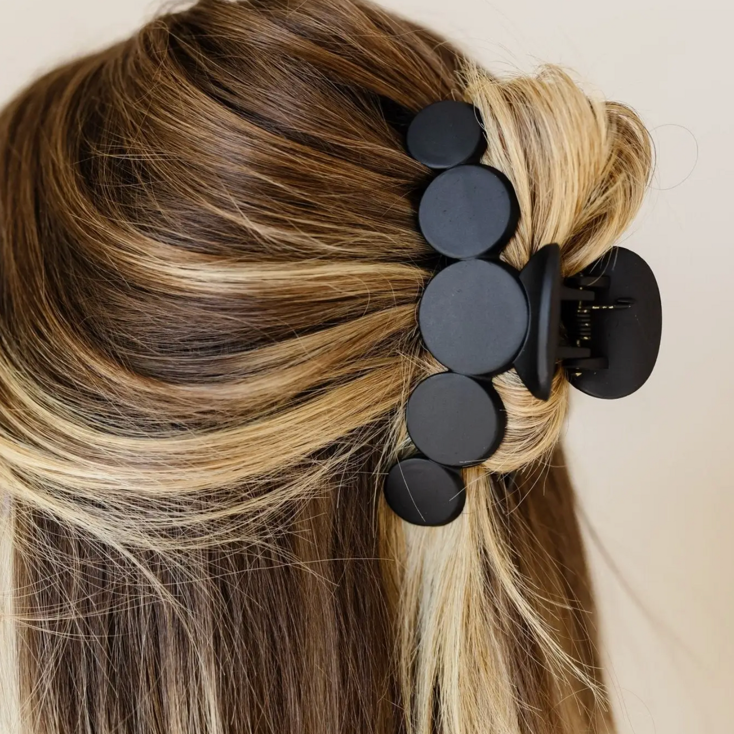 Black Circles Claw Clip - clothing by TeeHivey.com (Image 1)