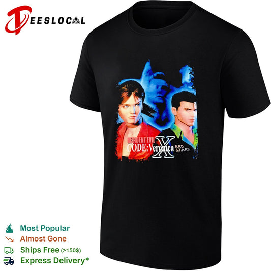 Claire Redfield Chris Redfield Albert Wesker Resident Evil Code Veronica X shirt