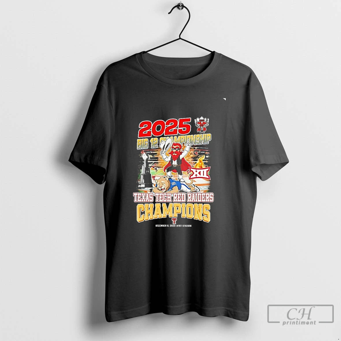 Classic 2025 Big 12 Championship Texas Tech Red Raiders Champions Chriast - clothing by TeeHivey.com