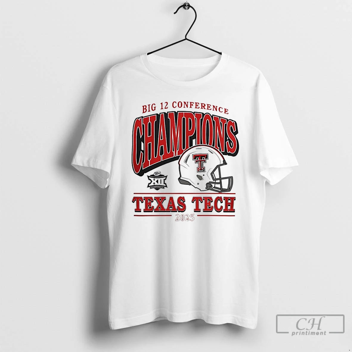 Classic 2025 Big 12 Conference Champions Texas Tech Red Raiders Helmet Christmas T Shirts Sweater - clothing by TeeHivey.com