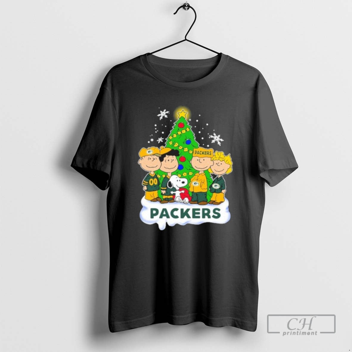 Classic 2025 Green Bay Packers Peanuts With Friend Merry Christmas T Shirts - clothing by TeeHivey.com