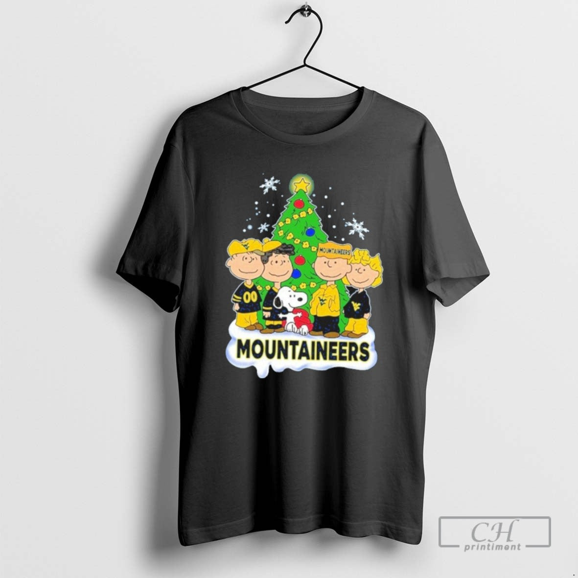 Classic 2025 Mountaineers Peanuts With Friend Merry Christmas T Shirts - clothing by TeeHivey.com
